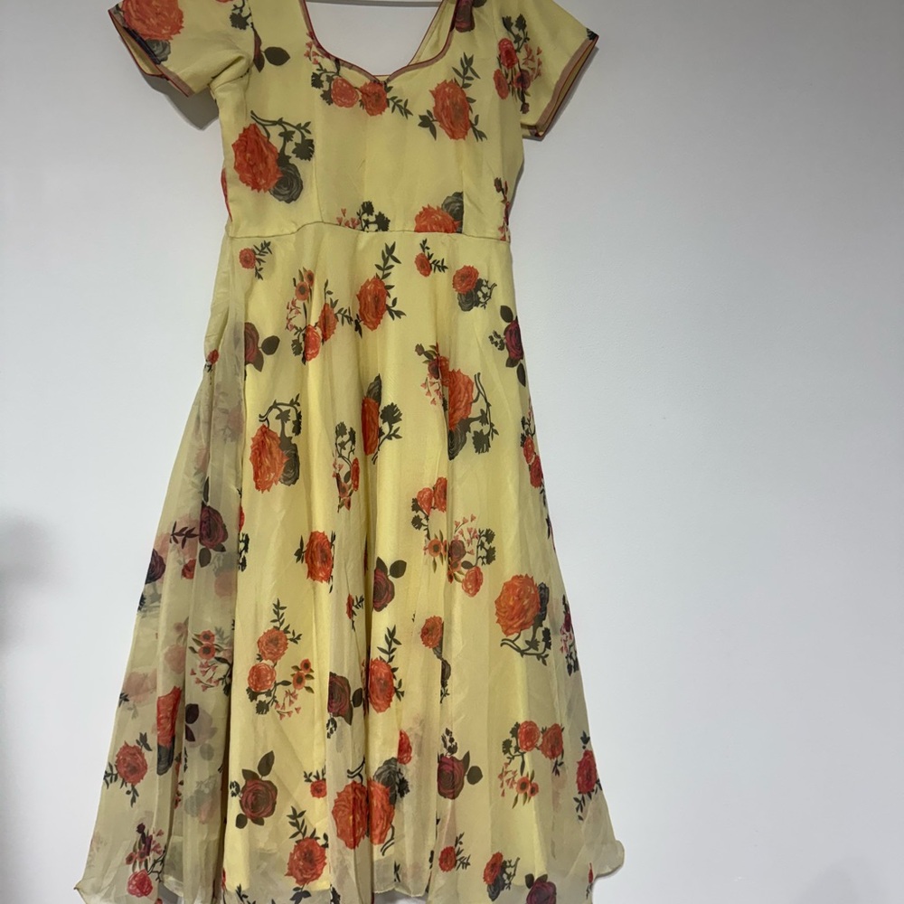Floral Yellow Dress